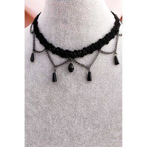 Beaded Chain Crochet Choker